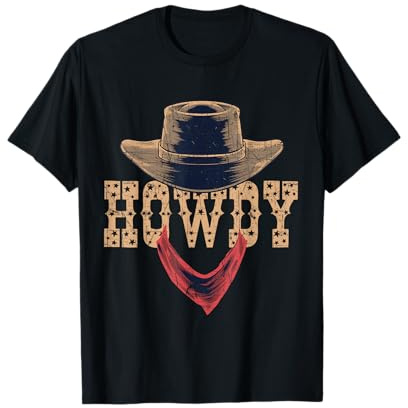 Howdy Southern Cowboyhut Rodeo Country Western T-Shirt