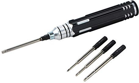 TOSSPER 4 en 1 Hexagone Tournevis Hex Outils Jeu Tournevis Kit H1.5 H2.0 H2.5 H3.0 pour Voiture Hélicoptère Rc