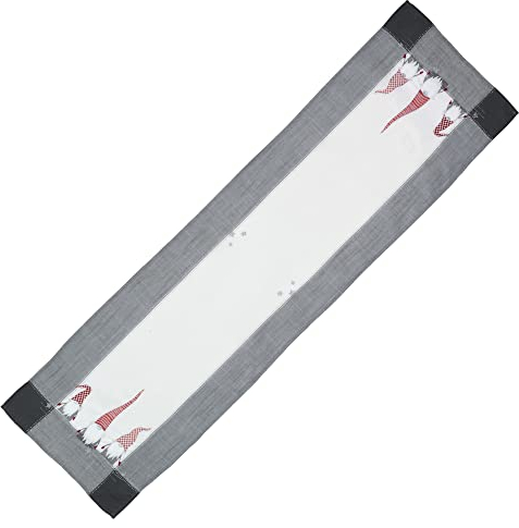 Raebel Wichtel obrus NA stół bożonarodzeniowy, bieżnik bożonarodzeniowy, 100% poliester (40 x 140 cm, prostokątny)