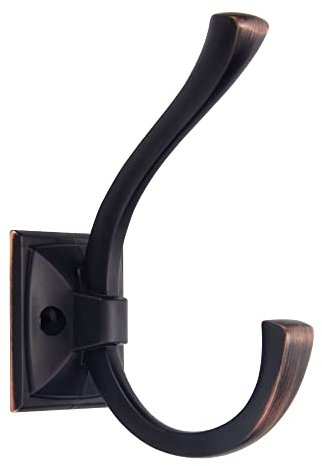 TUNNY Antikes Design Wandgarderobe – ölgeriebene Bronze-Kleiderhaken (5 Stück) geeignet für Eingangs-Schuhschrank, Kleiderschrank, Badezimmer, Schlafzimmer, Möbel-Hardware