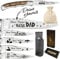 Laguiole Klappmesser personalisiert - mit Wunsch Gravur auf der Klinge - Taschenmesser graviert mit Name in schwarzer Farbe graviert (Burl)