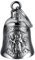 MOCY BELL - Clochette Moto Saint Christopher Safe Ride Guardian Gremlin Mocy Bell Acier Inoxydable Argent