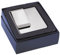 SILBERKANNE Elegante clip doble para billetes, 5 x 5,5 x 1 cm, plata de primera calidad, acabado plateado, listo para regalar con elegante envoltorio de regalo, plata, Clásico
