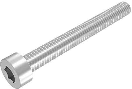 SECCARO Zylinderschraube M8 x 70 mm, Edelstahl V2A VA A2, DIN 912 / ISO 4762, Innensechskant, Vollgewinde, 20 Stück