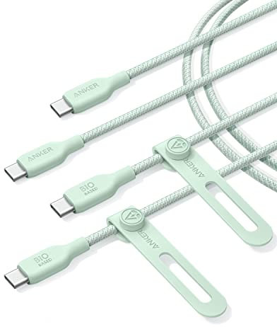 VGOSITE forAnker 543 USB C to USB C Cable (240W, 6ft, 2pack), USB 2.0 Bio-Nylon Ch