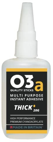 O3a Cyanoacrylate Instant Adhesive | Thick | 20g | MADE IN BRITAIN