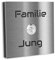 Jung Edelstahl Design Türklingel Bochum - Klingel V2A Edelstahl - incl. Gravur - LED Taster wählbar - Aufputz/Unterputztürklingel (Edelstahl, 7x7 cm)