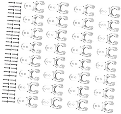 Yardwe 200 Stück Lichtstreifen-Clip Led-Seilbeleuchtung Led-Band Wandmontage Kleiderständer Led-Lichtschlauch Clips Seil Dachrinnenhaken Seil Hängeclips