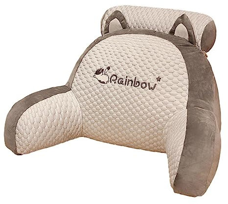 Shenrongtong Cama para Sentarse, Almohada con Brazos, Almohada para Brazo Silla Cama para Juegos, Lectura, Ver televisión, Almohadas Apoyo Lumbar