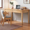 Bureau d'ordinateur Moderne avec 2 tiroirs, Bureau à Domicile, Table d'étude pour Petit Espace, Table de Travail en Bois Massif pour Le Travail à Domicile (120 x 50 x 75 cm), chêne