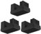 3stk ATX 8-polig Stecker auf Buchse 180 Grad Winkel Adapter GPU Abwärtswinkel Stecker Power Adapter Board für Desktop-Grafikkarte Schwarz