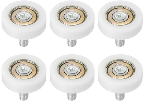 PATIKIL 26mm Schubladenrollen, 6er Pack Schubladenrollen Ersatzräder mit Kugellager