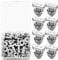 M8x20mm T Bolt Set, 20 Pcs T Slot Bolts, Stainless Steel Hammer Head Bolt, T-Slot Track Bolts Screws with 20 Flange Nuts for Aluminum Extrusion, Aluminum Profile, Photovoltaic and Solar Mounting
