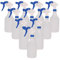IDEAL 365 Empty Refill Spray Bottles with Trigger Spray Heads 750ml - Pack of 10 (Blue)