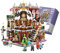 ALiquid Weihnachtscafe Klemmbausteine Set, Weihnachtscafe Bausatz, Mini Bausteine Nicht Kompatibel mit Lego - 2506 Teile