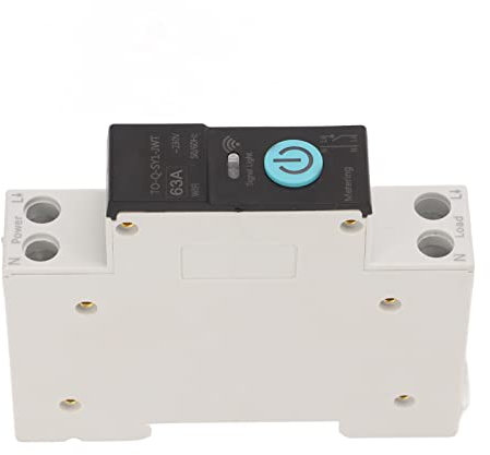 Interrupteur d'éclairage WiFi, Indicateur LED, Disjoncteur Bipolaire Ignifuge en Cuivre PA66 pour (63A)