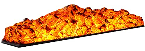 Wasserdampf-Kamin, elektrische Kaminscheite, 35,4-Zoll-Kamineinsatz-Holzheizer, realistisches Holzkohle-Glutbett aus Harz, eleganter Kaminscheiteinsatz, Überhitzungsschutz, 1500 W 3D-zerstäubte Kamine