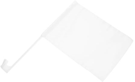 Parliky 1stück Weiße Diy Auto-fahne Für Außenbereich Blanko Wärmetransfer-flagge Für Kreative Dekoration Doppelseitige Gartenfahne Für Partys Und Events