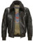 MILESTONE MSTom Herren Lederjacke Fliegerjacke Dunkelbraun Fellkragen Aviator Blouson Design (DE/NL/SE/PL, Numerisch, 54, Regular, Regular, Dunkelbraun)