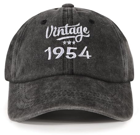 NOEMIN 70th-1954 Birthday Gifts for Men Dad Grandpa Funny Presents Vintage Baseball Caps UK