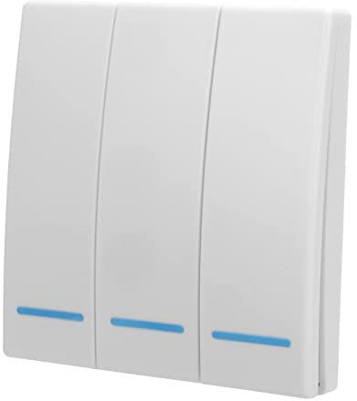 Intelligenter Lichtschalter, Intelligenter Dimmerschalter, Intelligenter Schalter mit Hochleistungs-ABS-Weiß für Zuhause