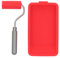 Farbroller-Set, Silikon-Aluminium-Legierung Leicht zu reinigen Wiederverwendbare Farbroller Effiziente Malerei Paint Tray Set mit Tablett für Malerei und Beizen