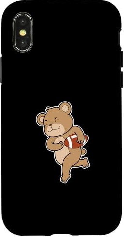 Bear plays American Football Case for iPhone X/XS