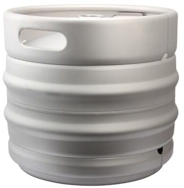 NJDQFA 30 Liter Bierfass, 304 Edelstahl tragbares Growler-Fass, handwerkliche Biere, Bierverbinder Satz, Stapelbares Fassdesign,D 30l+Sealing Cover