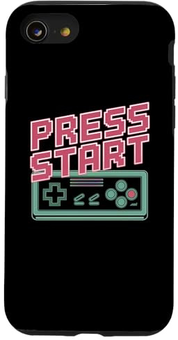 Press Start Retro Gaming Controller Retro Gaming Case for iPhone SE (2020) / 7 / 8