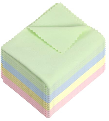 16 Mikrofaser Reinigungstuch,Instrumenten-Poliertuch,Gitarre Reinigungstücher,Instrumenten Reinigungstuch,für Violine Klavier Blechbläser Trompete Saxophon Querflöte Kamera Objektiv Brillen-Putztuch