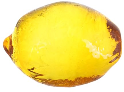 BESPORTBLE Künstliche Kristallfrüchte Deko Zitronen aus Glas Wohnraumdekoration Fotorequisiten Vielseitig Einsetzbar