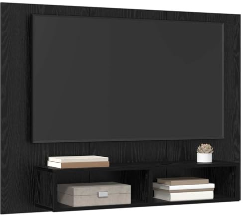 ATOMSTACK MAKER Homelen - Mueble para TV (aspecto de roble negro, 120 x 23,5 x 90 cm, para TV, para salón, dormitorio y sala de estar)