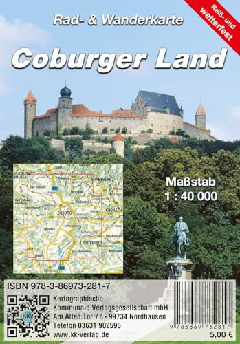Coburger Land: Rad- und Wanderkarte (reiß- und wetterfest)