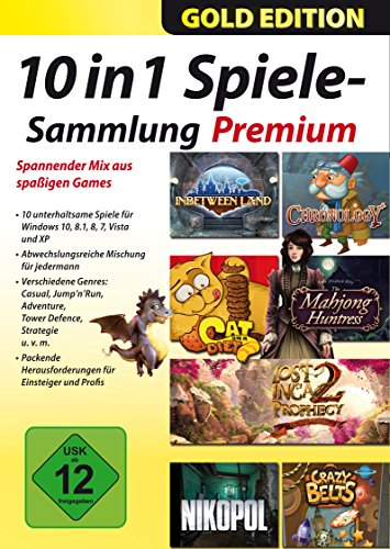 10 in 1 Spielesammlung für Windows 10 8 7 Vista und XP