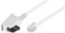 goobay TAE Anschluß-Kabel (TAE-F Stecker auf Westernstecker), weiß, 10m