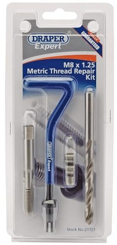 Draper 21721 DHCK-A Expert M8 x 1.25 Metric Thread Repair Kit , Blue