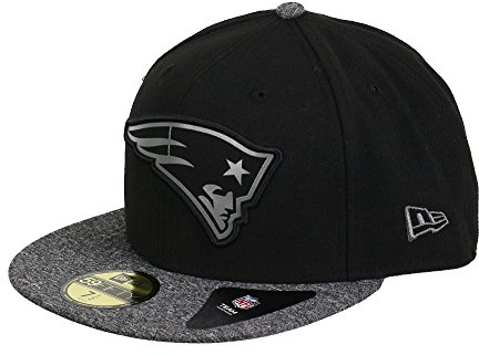 New Era 59FIFTY NFL Grey Collection New England Patriots Cap, Schwarz, 7 1/8 - 57cm (M)