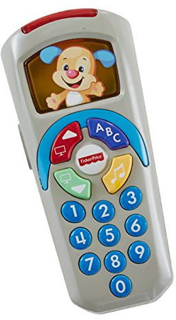 Fisher-Price Lernspaß Fernbedienung | Lernspielzeug ab 6 Monate | Kinderfernbedienung Spielzeug | Baby Musikspielzeug ab 6 Monate | Fernbedienung Baby Spielzeug 6 Monate + | Deutsche Version, DLD32