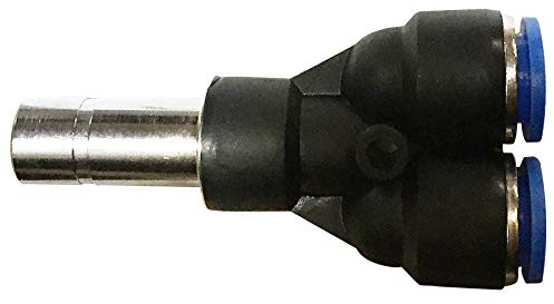 Pneumatik Druckluft Y-Stück-Schnellverbinder Ø 6 mm Steckhülse (Tülle) Ø 8 mm