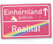 Unicorniverse Einhorn 30 x 20cm Schild - rosa Ortsschild Einhornland Deko Wanddeko Geschenk - Unicorn Party Türschild Mädels - Wohnung Geschenkidee Geburtstagsgeschenk Freundin 30 x 20 cm
