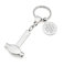 Personalised Hammer Design Keyring / Keychain / - Engraved with your custom text