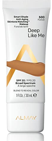 Almay Smart Shade Anti-Aging-Hautfarbe, passendes Make-up, hypoallergen, tierversuchsfrei, ölfrei, frei von Früchten, dermatologisch getestete Foundation mit LSF 20, 28 g