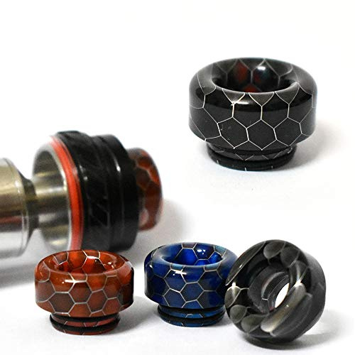 Vaportown 810 Drip Tip kompatibel mit Geekvape Zeus X Z Max RTA Hellbeast Dead Rabbit Wotofo RDA Cerberus Vandyvape Kylin V2 M OFRF nexMesh FreeMax Mesh Pro Cobra Mundstücke (Schwarz)