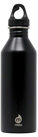 Mizu M8 Stainless Steel Water Bottle, Black, 750ml