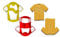 3DREAMS Fußball Keksausstecher Jungs Fussball Ausstecher │ inkl. 2 Rezepten │ Bio-Kunststoff │Made in Germany │ Fussball Feld Ball Trikot Ausstechform Kindergeburtstag für Tortendeko