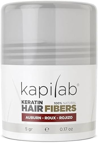 Kapilab Streuhaar Kastanienbraun, Premium Haarpuder zur Haarverdichtung Haarfasern für Dünner Werdenes Haar Keratin Haarpulver Mehr Volumen Hair Fibers für Männer und Frauen - 5 gramm