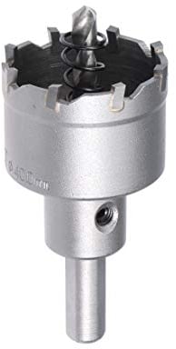 sourcing map Scie Cloche Carbure Trépan Scie à Trou 40mm Diamètre de Coupe pour 0.5mm-3mm Acier Inox 5mm Métal Feuille