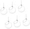 Backbayia 6pcs Vase Suspendu Verre Transparent Pot de Fleurs Décoration de Jardin Maison