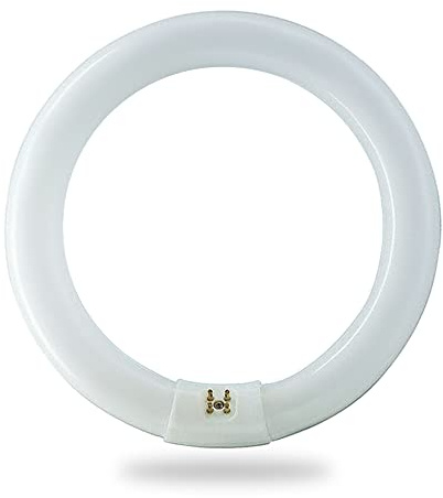 BULBMASTER FC8T9/WW 22 Watts 8 Inch Round T9 Fluorescent Circular Light Bulb, Warm White 3000K, FC8T9 980 Lumens G10Q 4-Pin Base 22W Circline Ceiling Lights