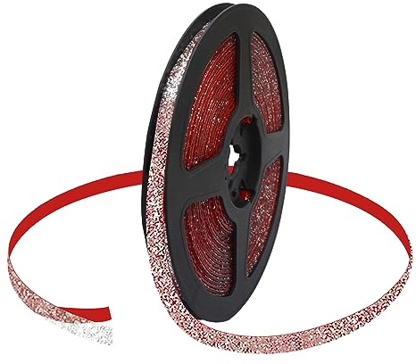 Vogueing Tool Ceramic Tile Mildewproof Gap Tape, 6M*8MM Sealing Decorative Corner Side Edge Tape Strip Bathtub Bathroom Shower Roll Caulk Tap Strip-Silver